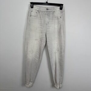 rag bone Jean White Miramar Sweatpants Womens Light Wash Joggers Size L